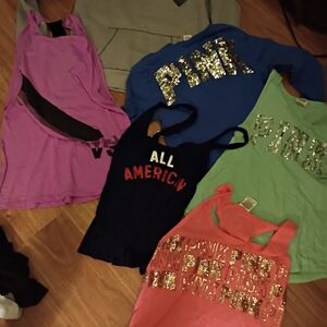 Victoria's Secret Colorful Tank Tops and Sweatshirts